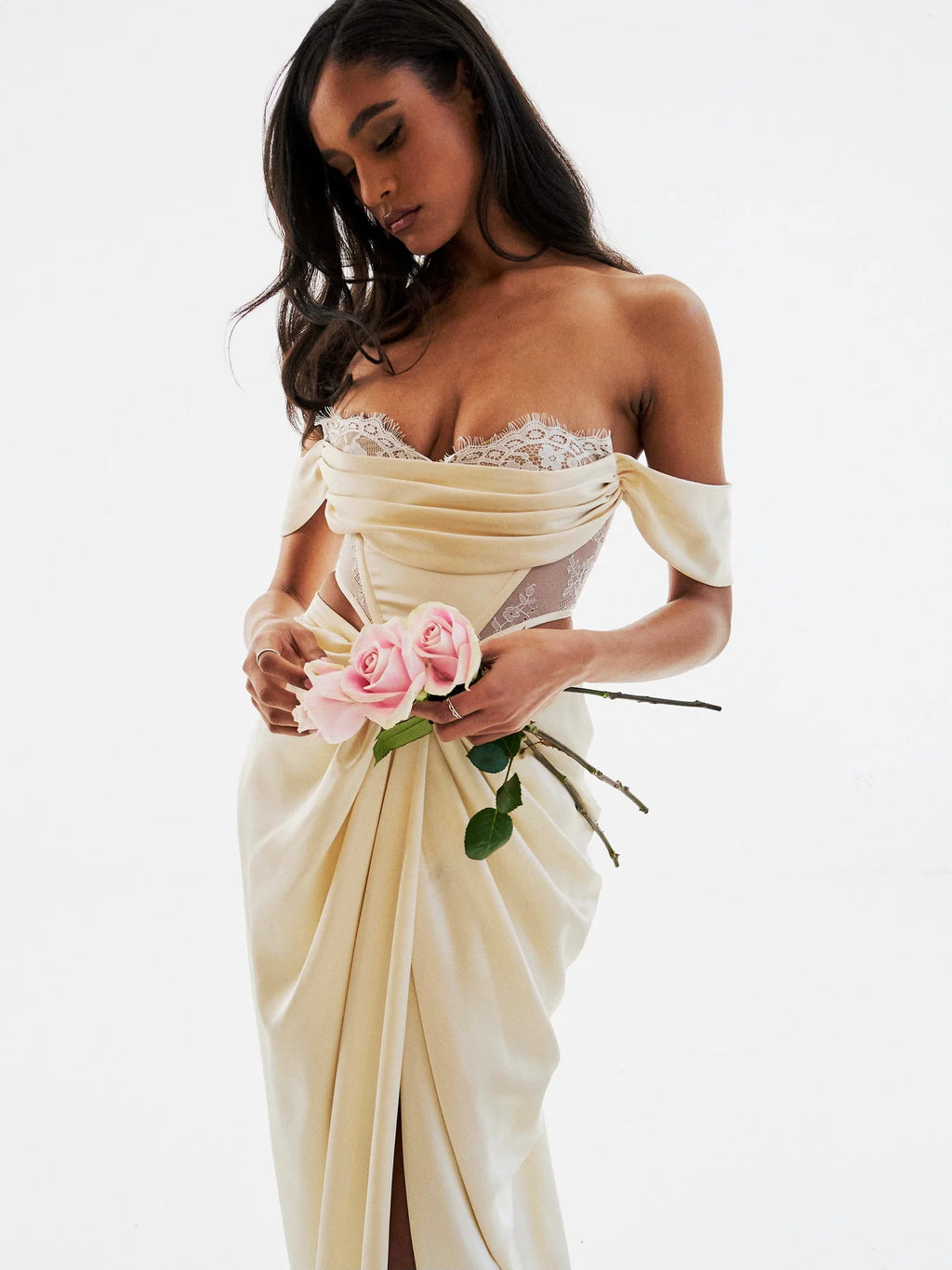 Frontier Pearl White Maxi Dress
