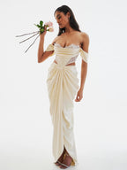 Frontier Pearl White Maxi Dress