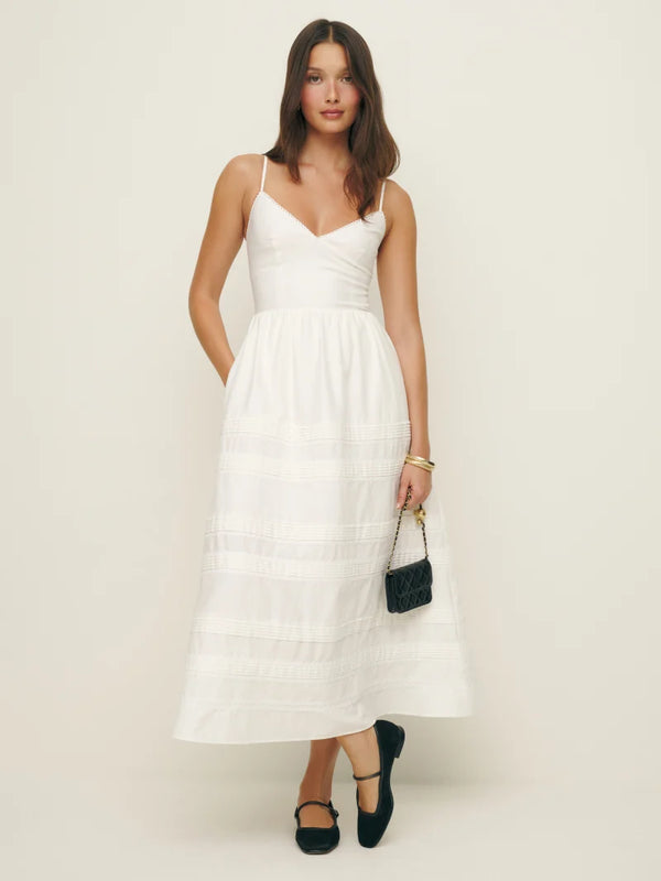 Moonlit Elegance Midi Dress