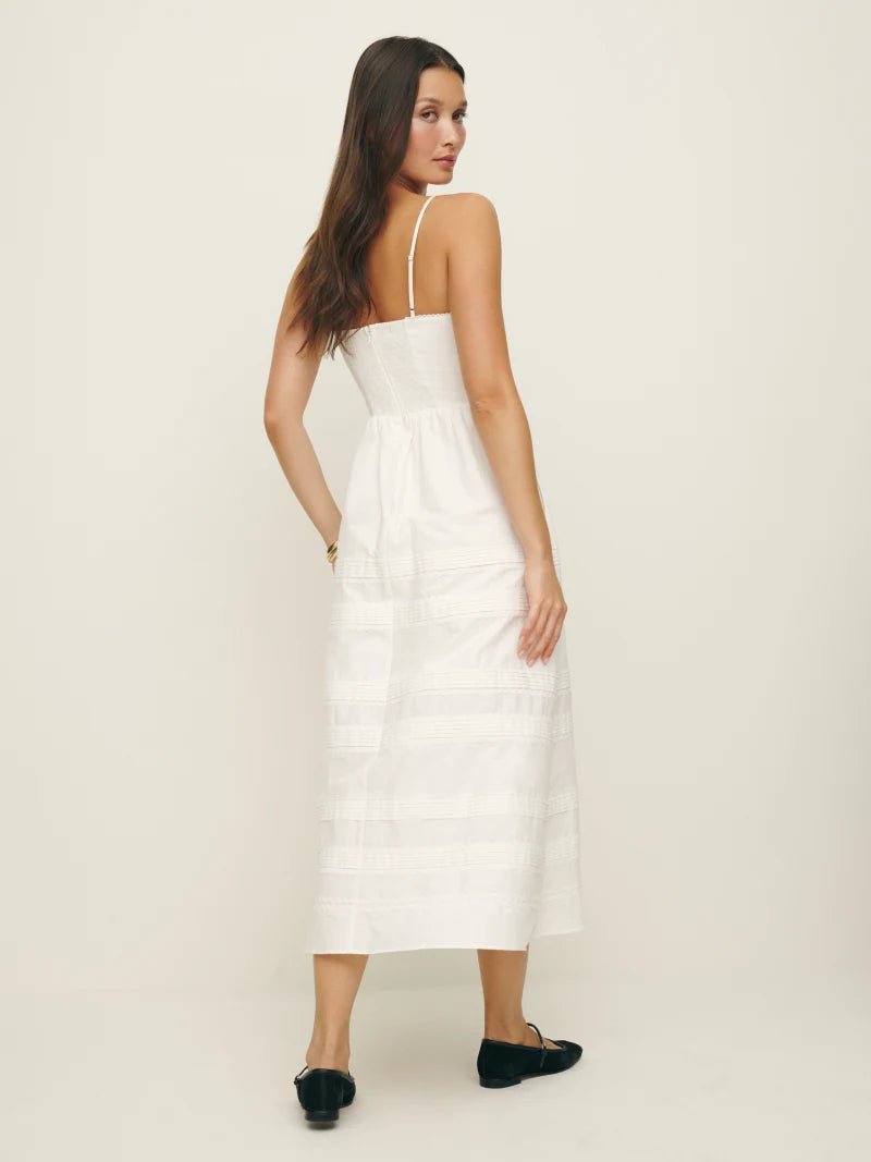 Moonlit Elegance Midi Dress
