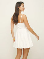 Crystal Eleganc White  Mini Dress