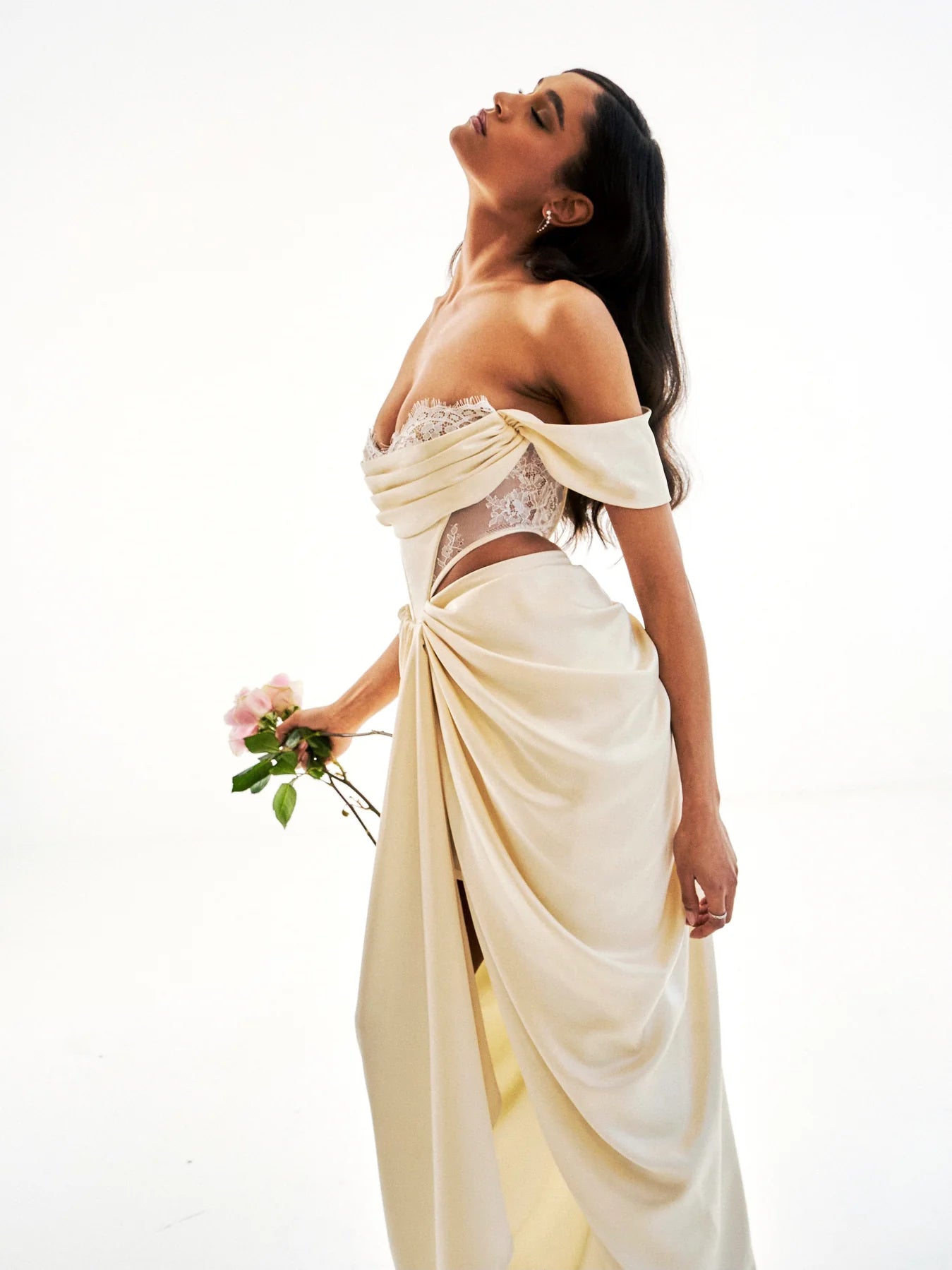 Frontier Pearl White Maxi Dress