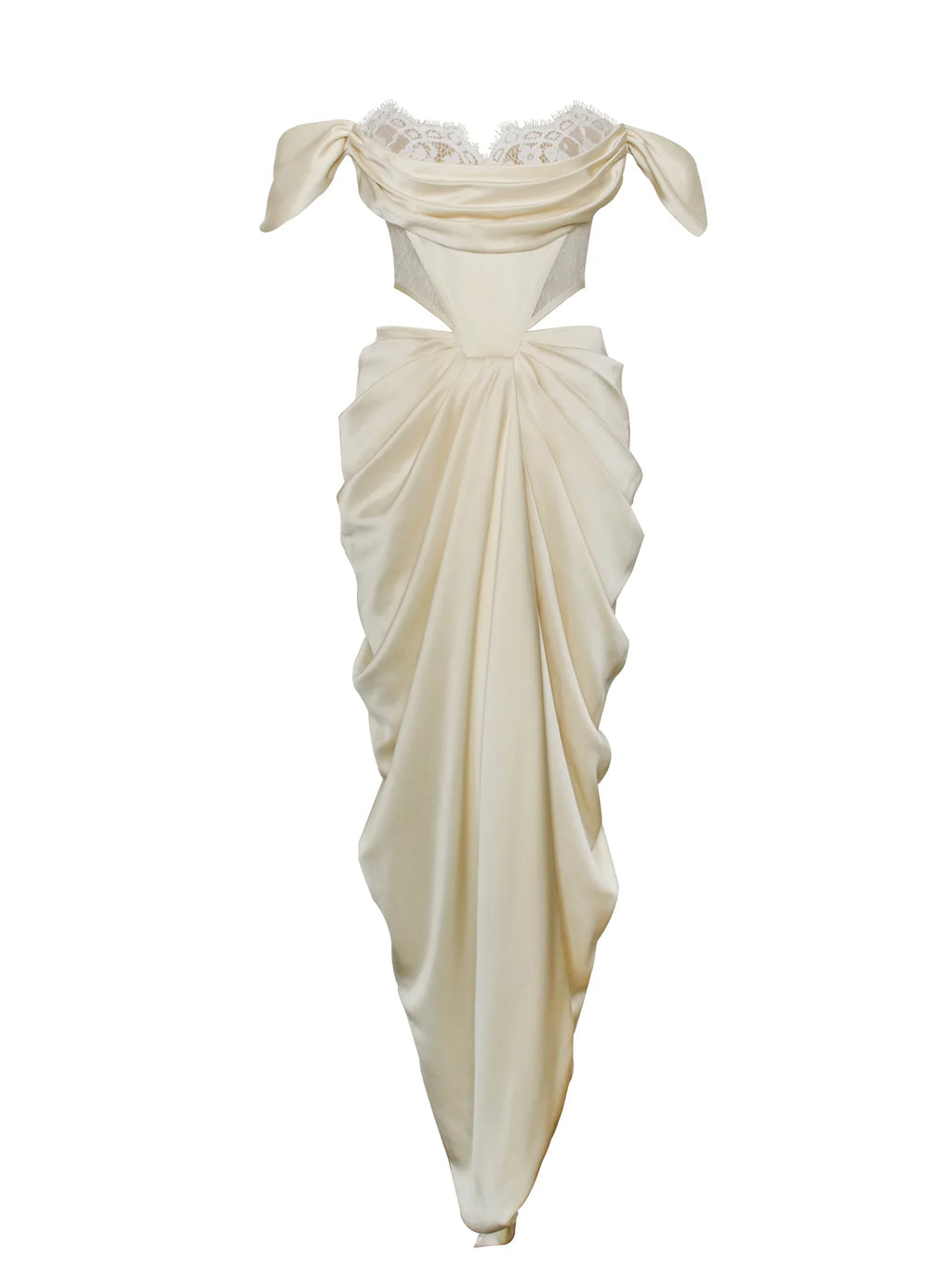 Frontier Pearl White Maxi Dress
