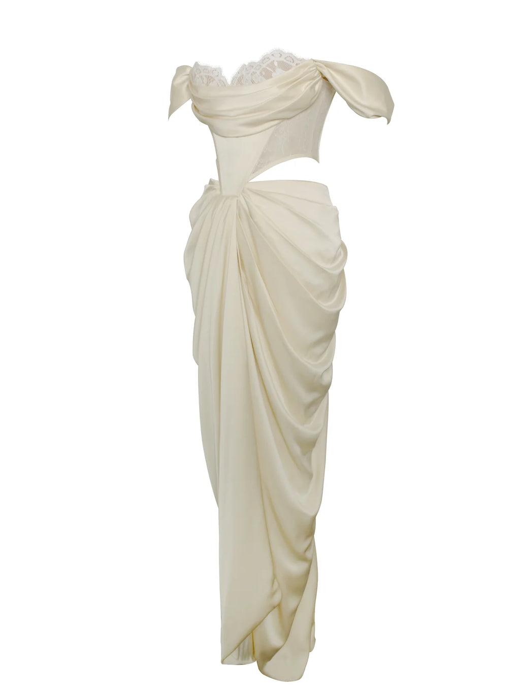 Frontier Pearl White Maxi Dress