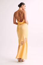 Sunset Shimmer Yellow Maxi Dress