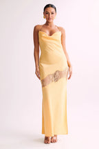Sunset Shimmer Yellow Maxi Dress