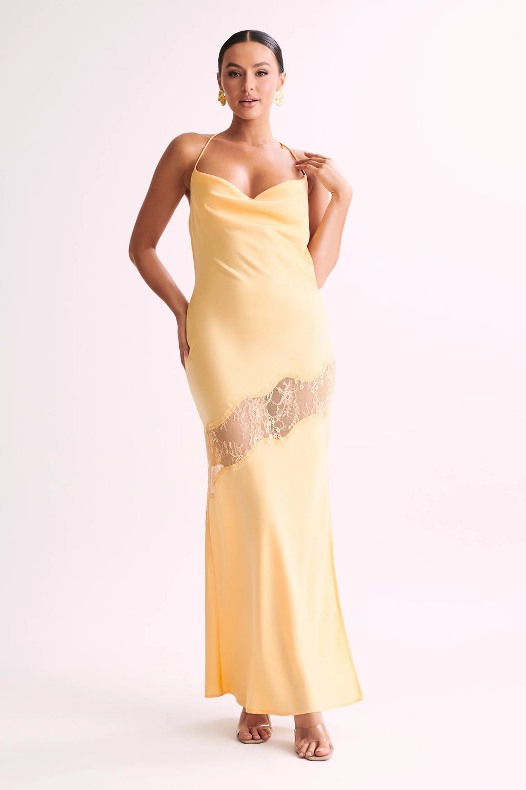 Sunset Shimmer Yellow Maxi Dress