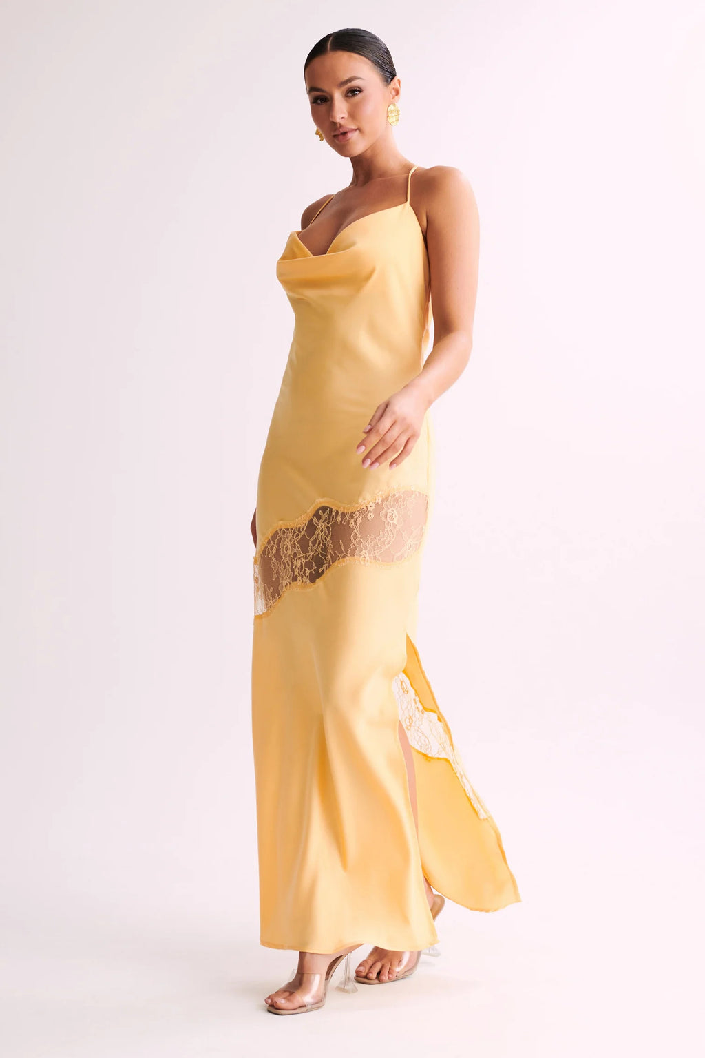 Sunset Shimmer Yellow Maxi Dress
