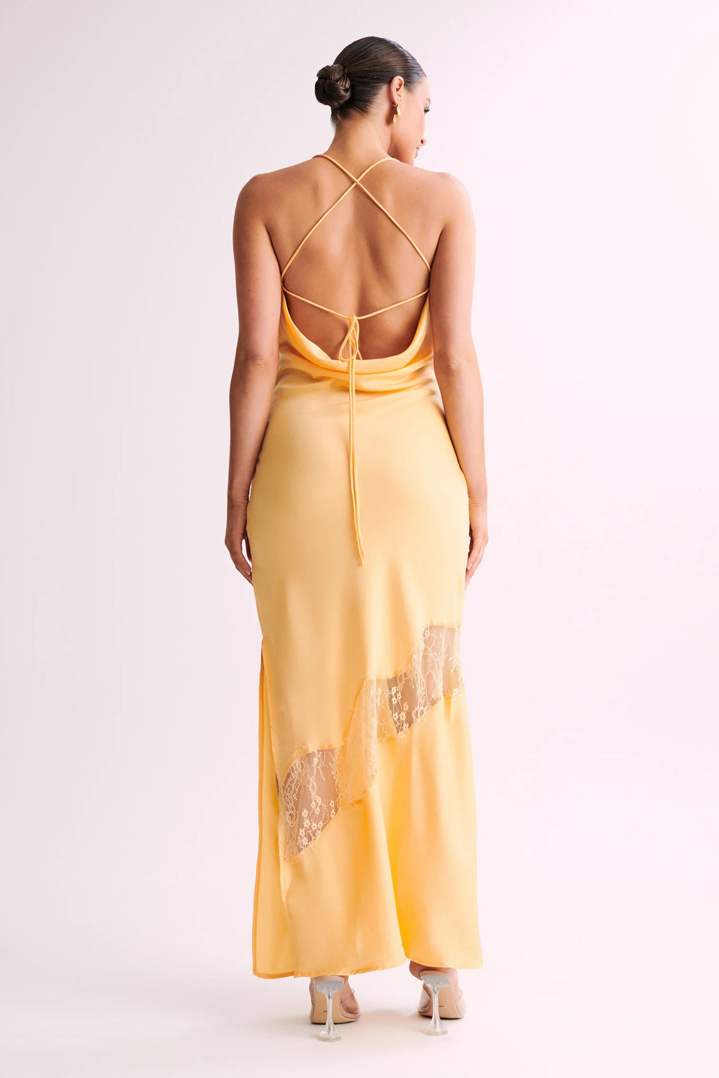 Sunset Shimmer Yellow Maxi Dress