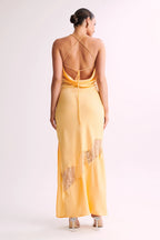 Sunset Shimmer Yellow Maxi Dress
