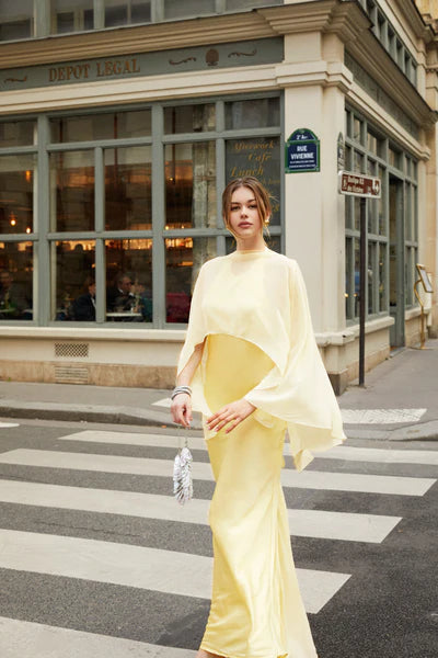 Buttercream Dream Maxi Pale Yellow Dress