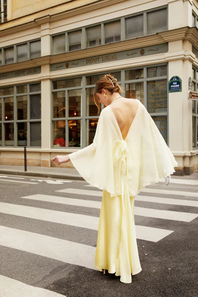 Buttercream Dream Maxi Pale Yellow Dress
