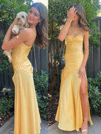 Rustic Satin Prom Dress