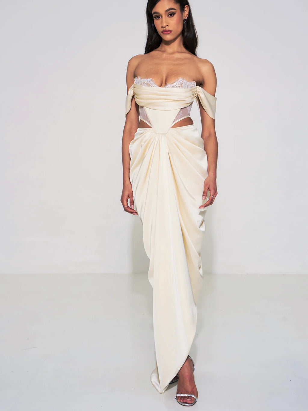 Frontier Pearl White Maxi Dress