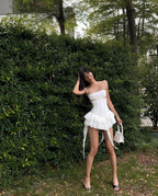 Snowflake Ruffle Dance Mini Dress