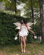 Snowflake Ruffle Dance Mini Dress