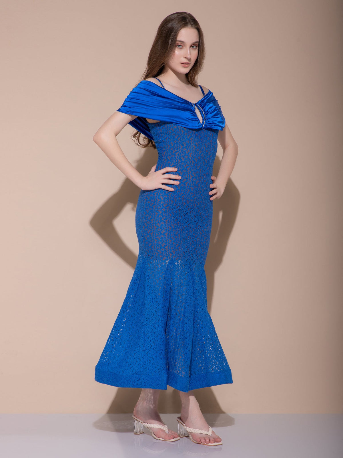 Tiaran Blue Long Dress