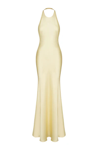Buttercream Dream Maxi Pale Yellow Dress