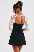 Shimmer Sensation Full Sleeves Mini Dress