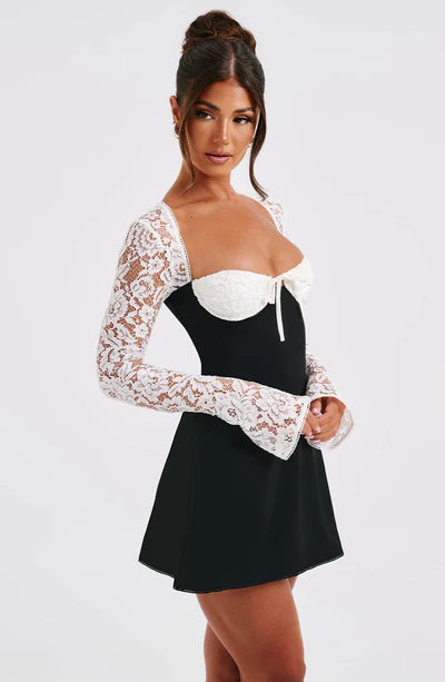 Shimmer Sensation Full Sleeves Mini Dress
