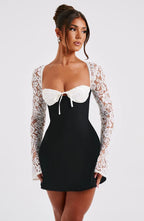 Shimmer Sensation Full Sleeves Mini Dress