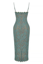 Raspberry Romance Forest Lace Midi Dress