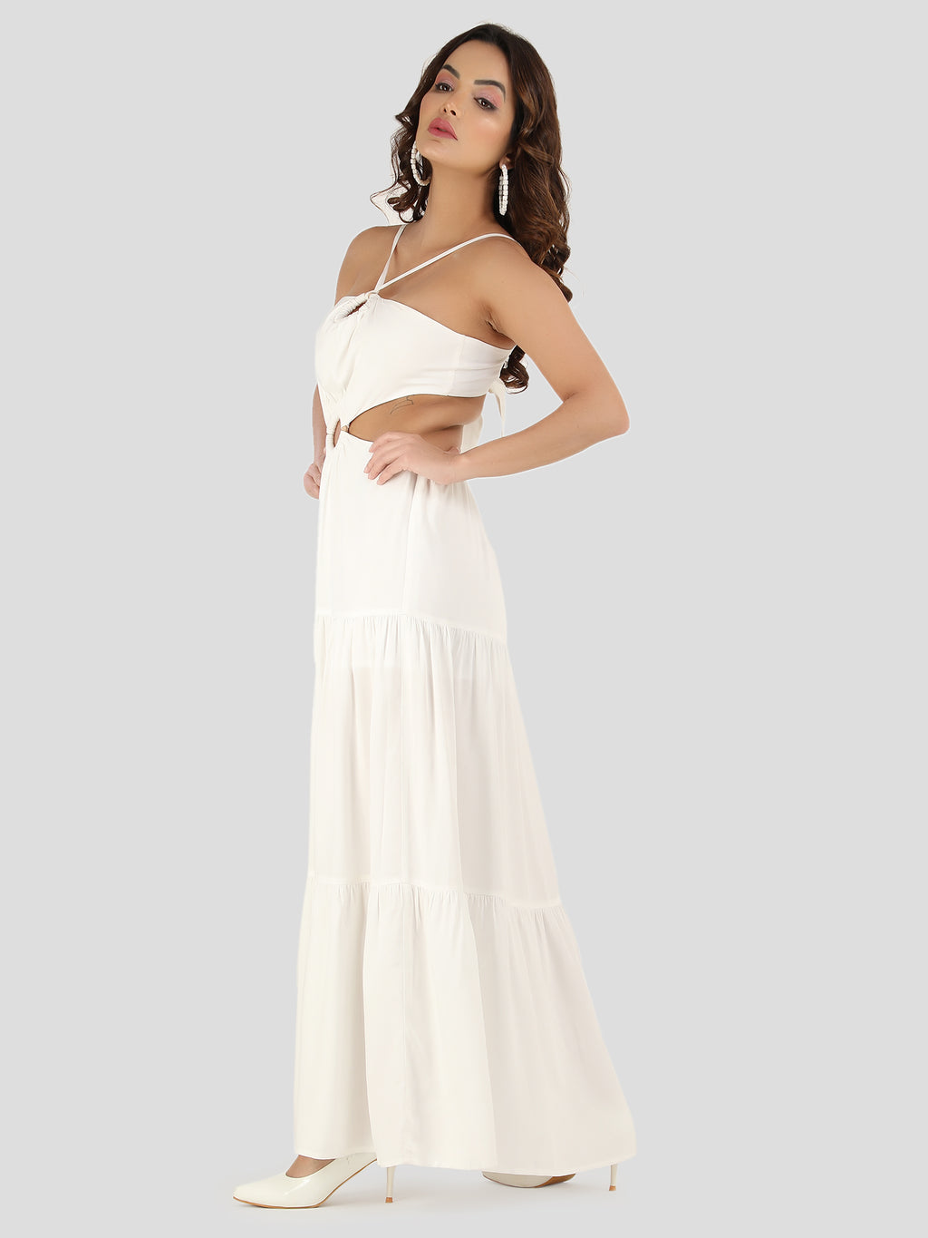 Flintic Ivory Maxi Dress