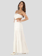 Flintic Ivory Maxi Dress