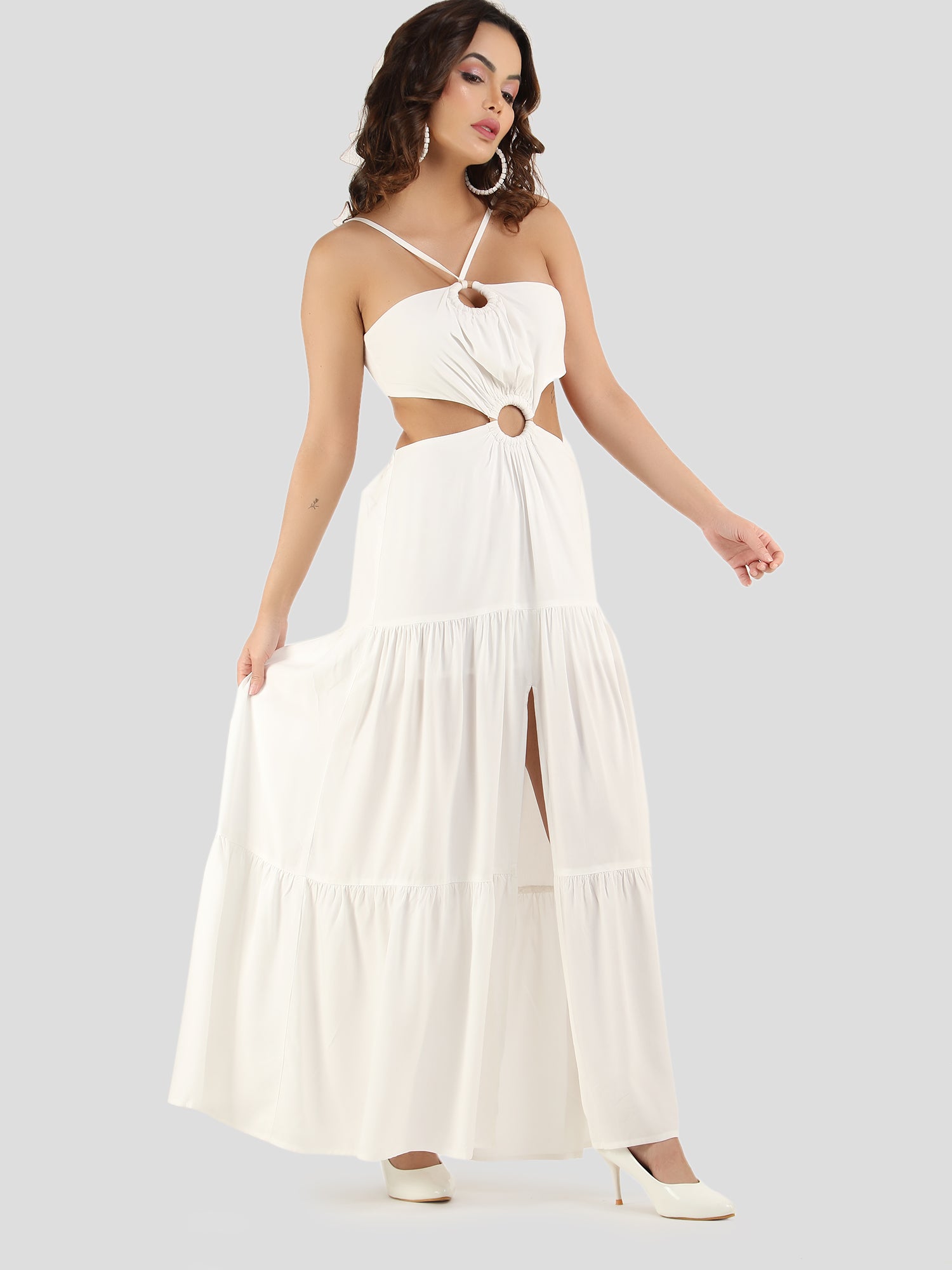 Flintic Ivory Maxi Dress