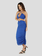 Papped Electric Blue Maxi Dress