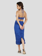 Papped Electric Blue Maxi Dress
