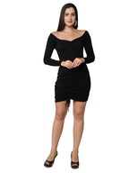 Full Sleeves Black Dress