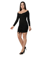Full Sleeves Black Dress