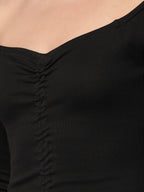 Full Sleeves Black Dress