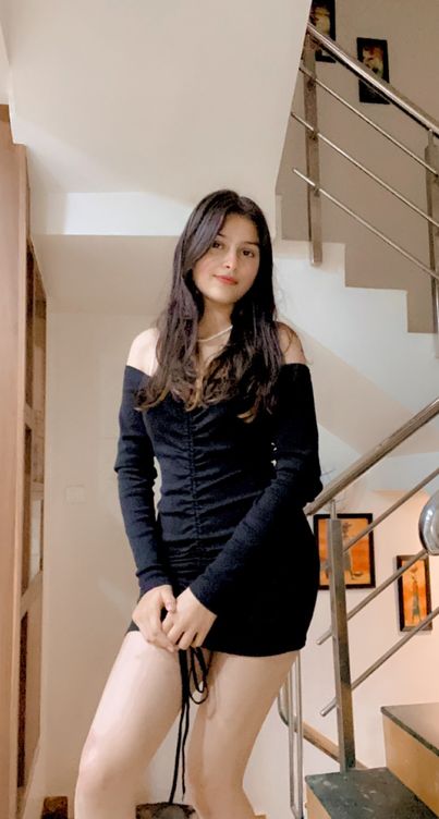 Full Sleeves Black Dress