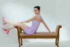 Ventica Purple Corset Mini Dress