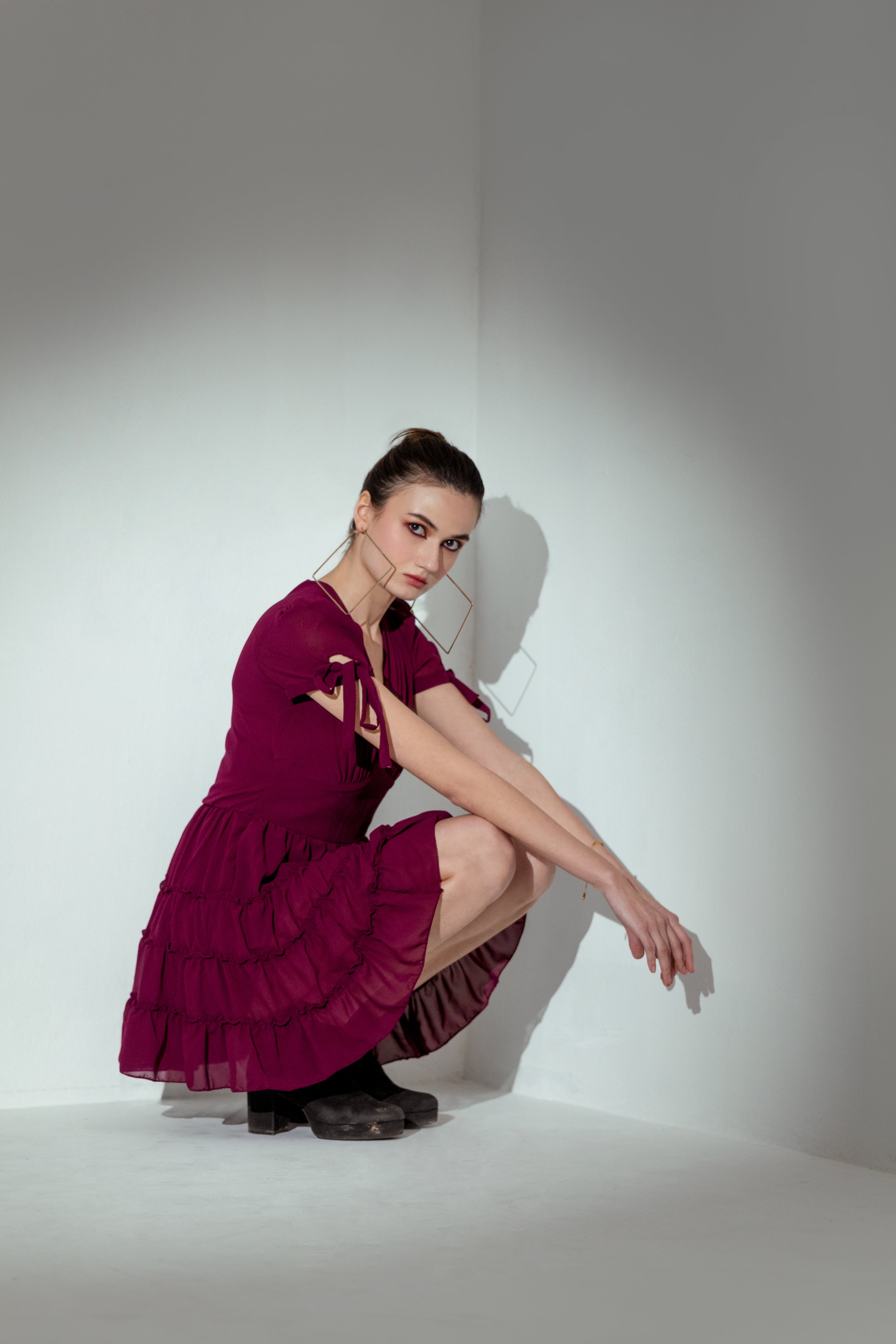 Miser Wine Mini Dress