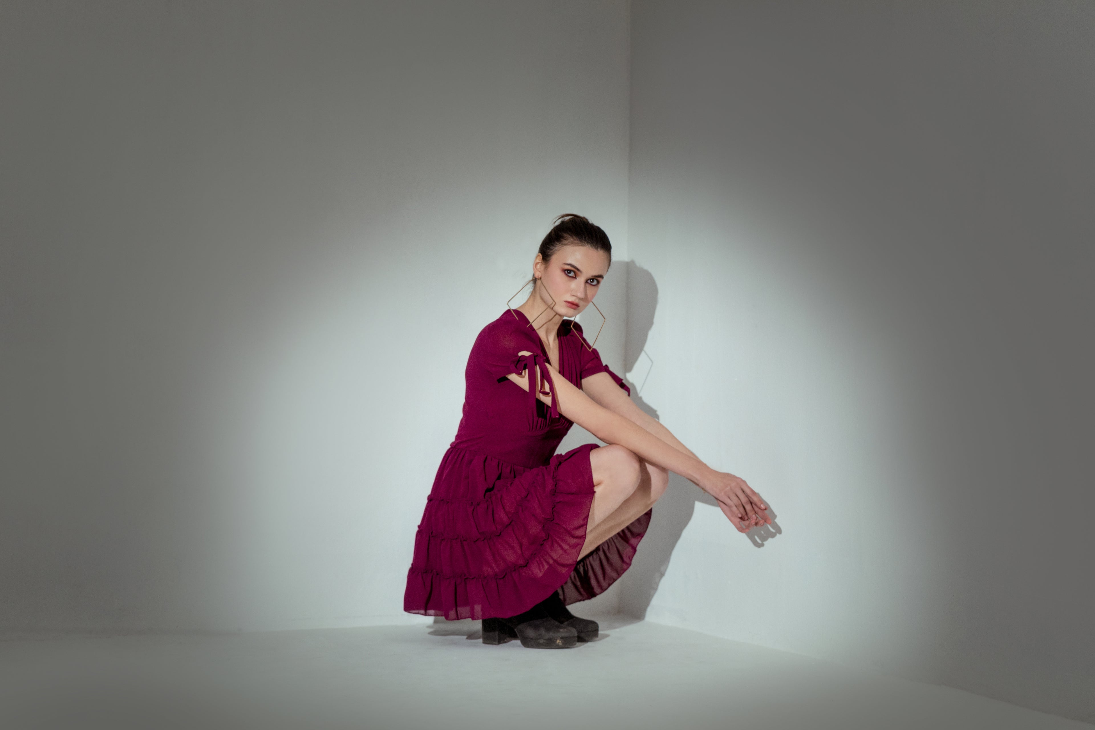 Miser Wine Mini Dress