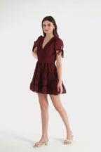 Miser Wine Mini Dress