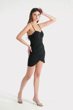 Grimy Black Corset Mini Dress