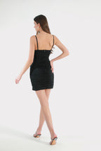 Grimy Black Corset Mini Dress