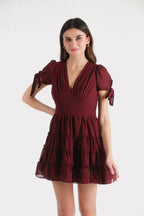Miser Wine Mini Dress