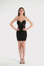 Raver Black Mini Dress