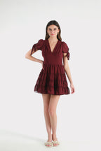 Miser Wine Mini Dress
