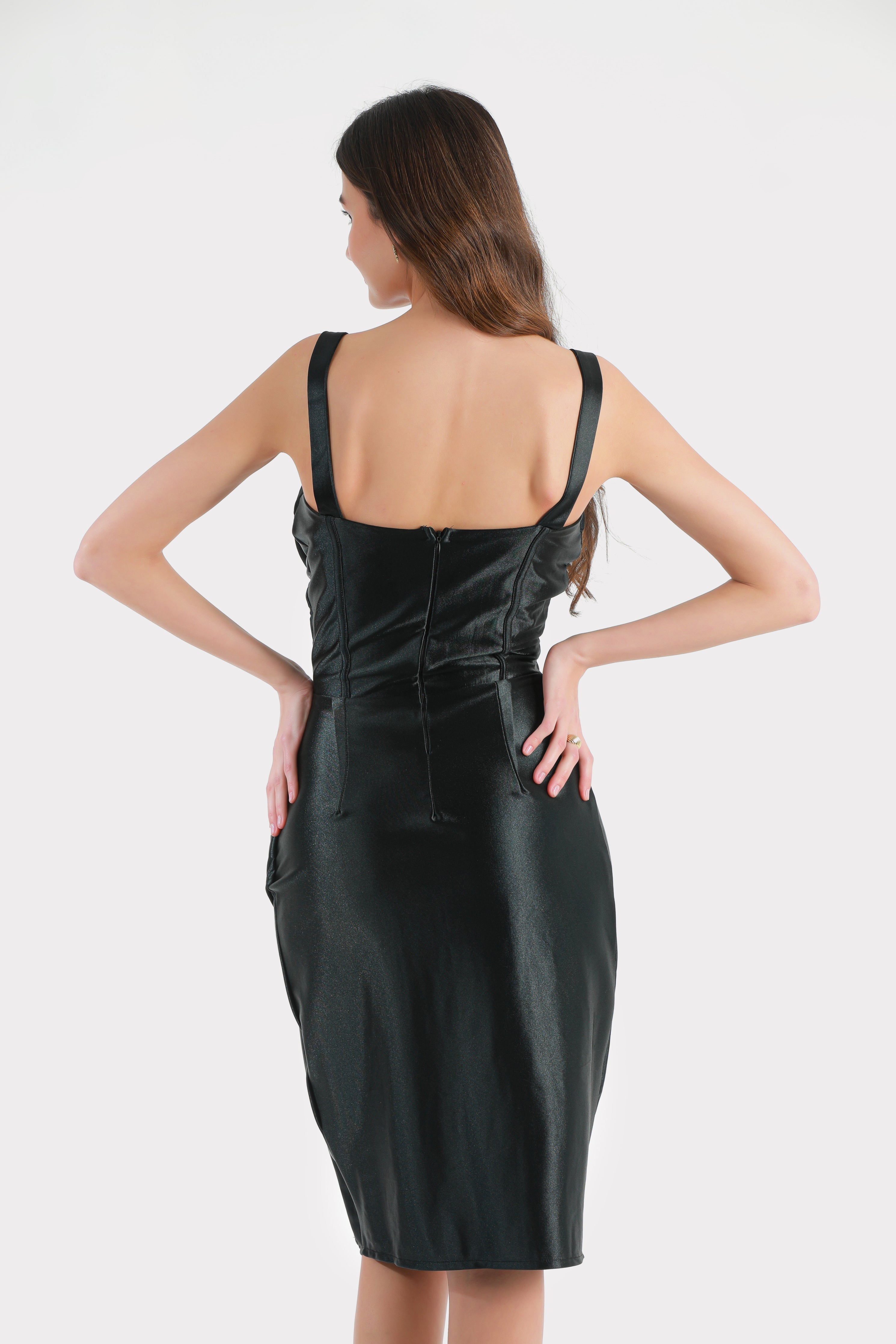 Adamies Black Corset Dress