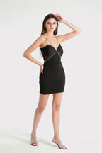 Raver Black Mini Dress