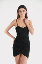 Grimy Black Corset Mini Dress