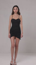 Grimy Black Corset Mini Dress